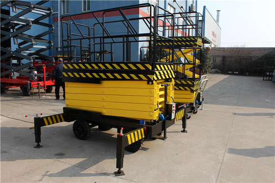 Warehouse High Height Install/Maintence Equipment Mobile Scissor Structure Aerial Lift table