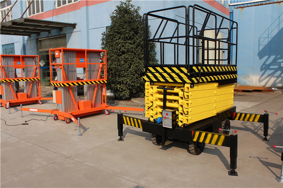 Hydraulic Mobile Scissor Lift heavy duty scissor lift Double Safety Lowering Device