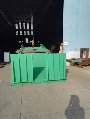 Truck Unloading Mobile Yard Ramp Green Movable Dock Ramp High Working Efficiency