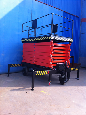 Hydraulic Mobile Scissor Lift heavy duty scissor lift Double Safety Lowering Device