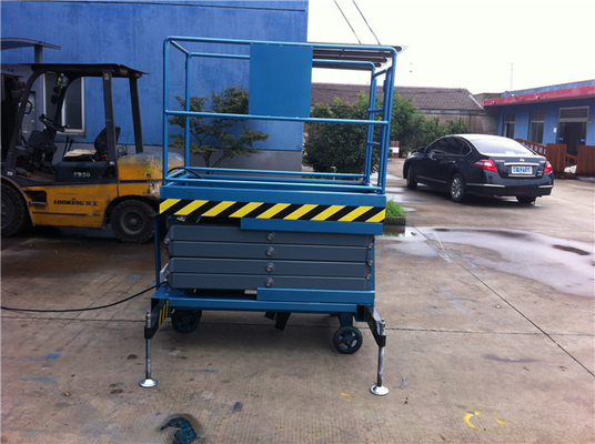 Two Control Box Mobile Scissor Lift Table 380V 50HZ Voltage Scissor Arm Support
