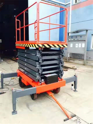 Hotel Indoor Electric Scissor Lift Aerial Working Platform 300KG AC415V