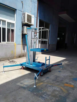 Emergency Safety Lowering System Mobile Portable Aerial Single mast Lift Platform