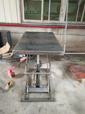 Stainless Steel Scissor Lift Table, Hydraulic Stainless Steel Lift Levelers In Highly Corrosive Environment Application