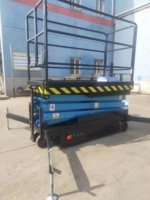 6m mobiele hydraulische lift met de mobiele structuur van het schaarwapen en 1800*1000mm platformgrootte