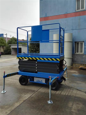 De stevige Lift van de het Platform Lucht Hydraulische Mobiele Schaar van Skidproof van het Bandwiel Geruite