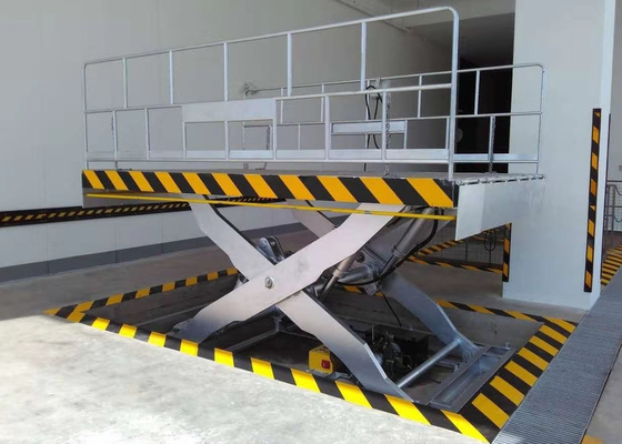 Van de het Materiaal de Hydraulische Schaar van het 3,5 Tonlaadperron van het de Liftplatform Grijze Kleur